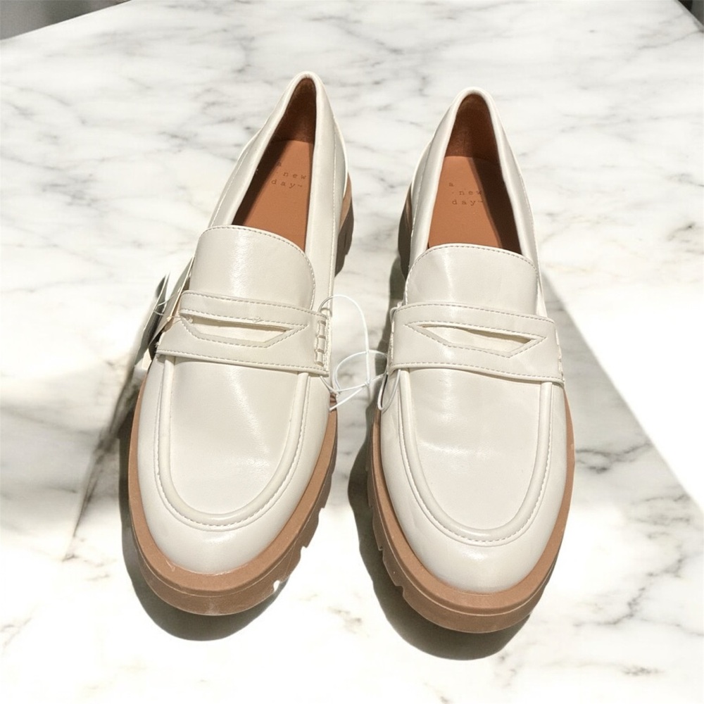 a new day Cream and Tan Loafers